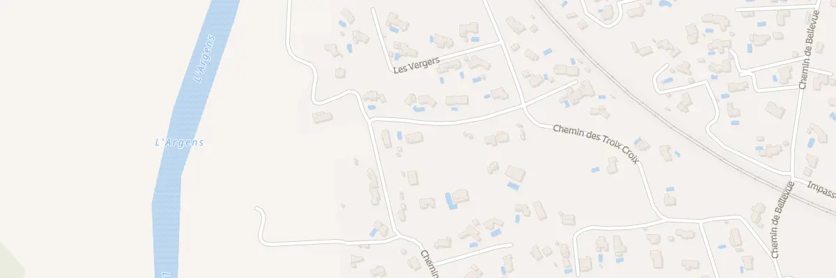 Plan du 1094 Che des Vergers à Roquebrune-sur-Argens