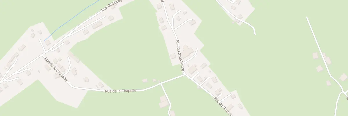 Plan de Bas du Fourg à Montlebon