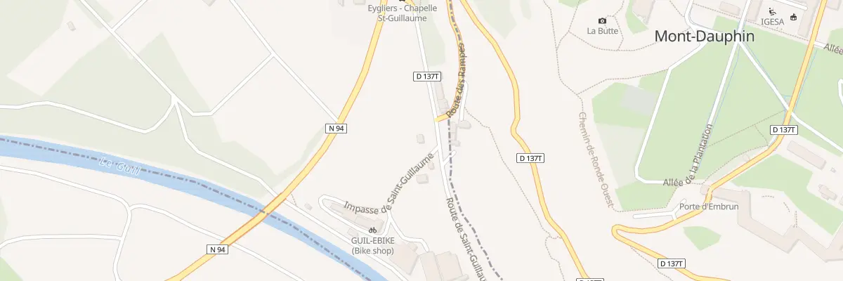 Plan du 202 Rte Saint Guillaume à Eygliers