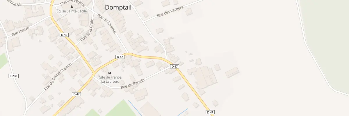 Plan du 19 Rte de Baccarat à Domptail