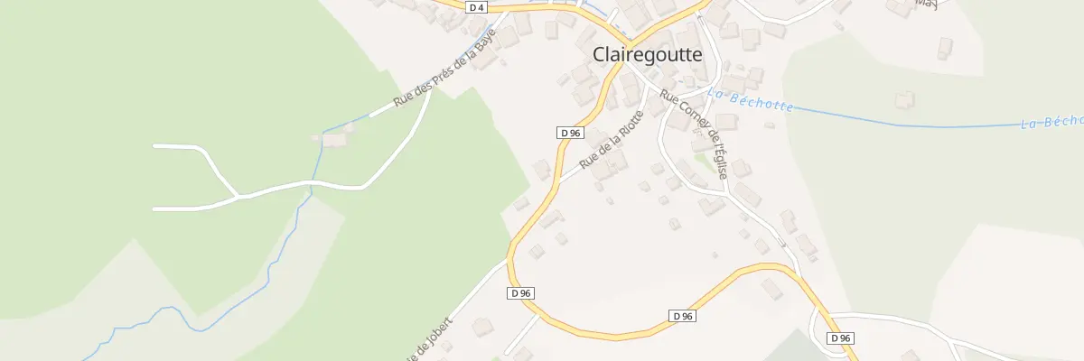 Plan du 4 Rue des Grands Vergers à Clairegoutte