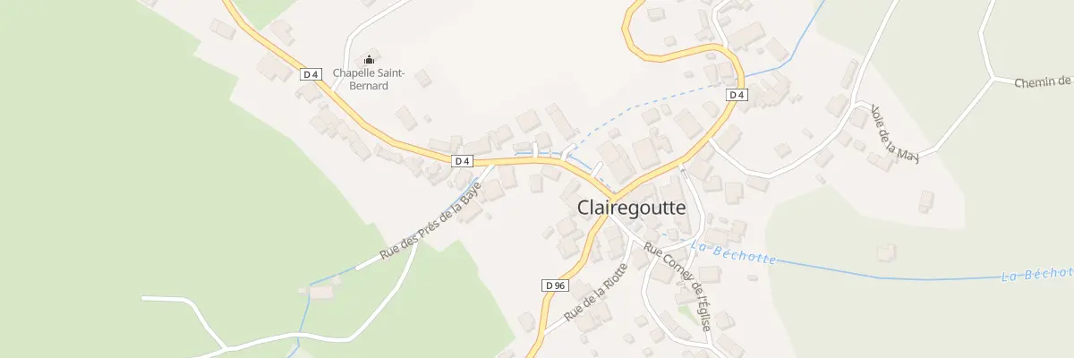 Plan du 1 Rue de la Broche à Clairegoutte