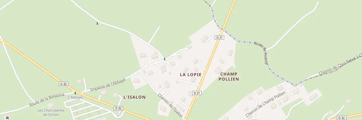 Plan du 251 Imp de l’Abbaye à Vinzier