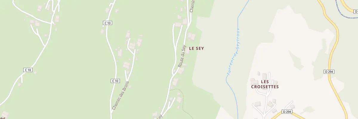 Plan du 214 Rte des Rossets à Seytroux