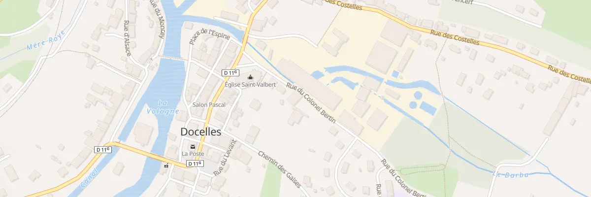 Plan du 12 Rue du Colonel Bertin à Docelles
