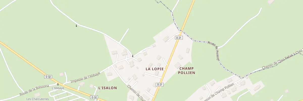 Plan du 253 Imp de l’Abbaye à Vinzier