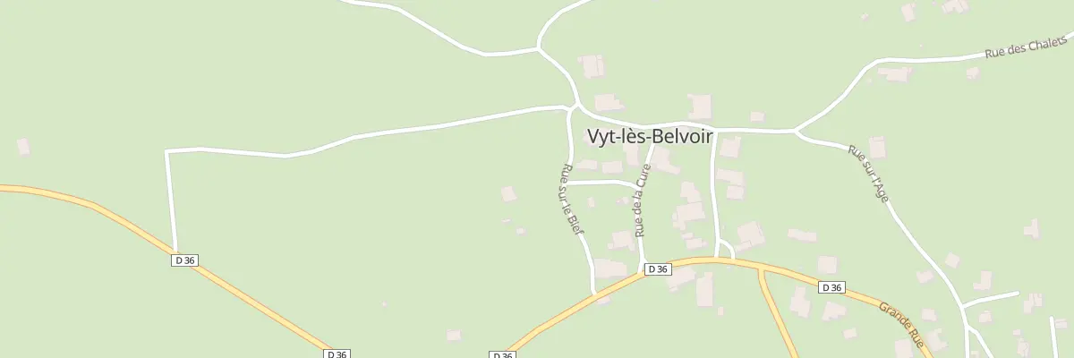 Plan du 3 Rue sur le Bief à Vyt-lès-Belvoir