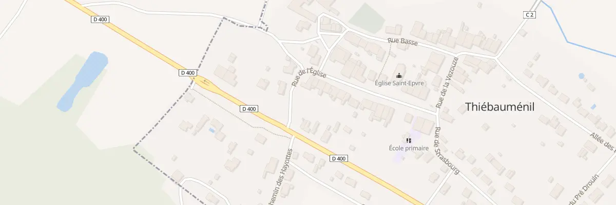 Plan du 4 Rue de l’Eglise à Thiébauménil