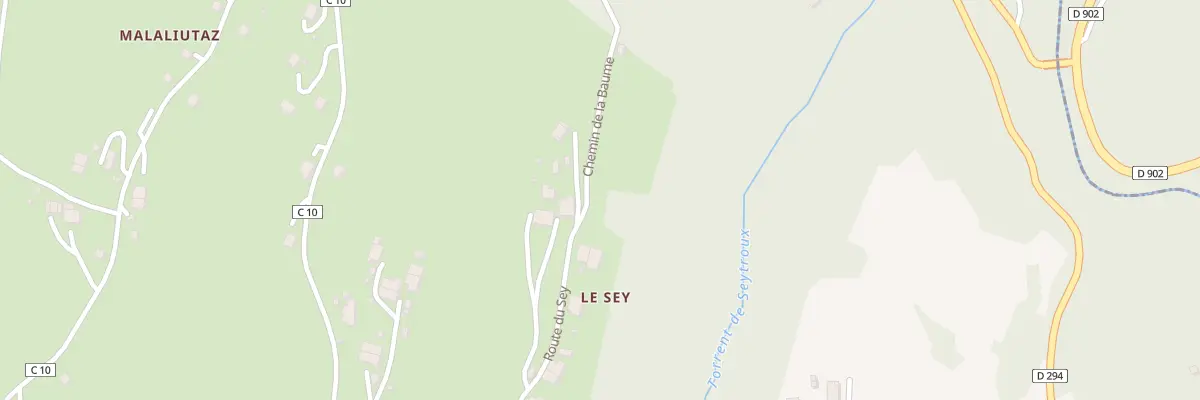 Plan de Sur les Ravines à Seytroux