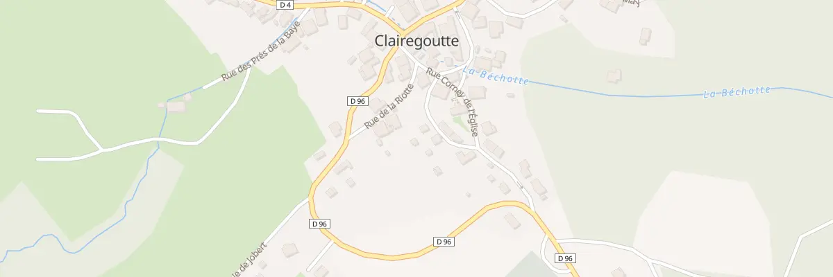 Plan du 2 Rue de la Guinguette à Clairegoutte