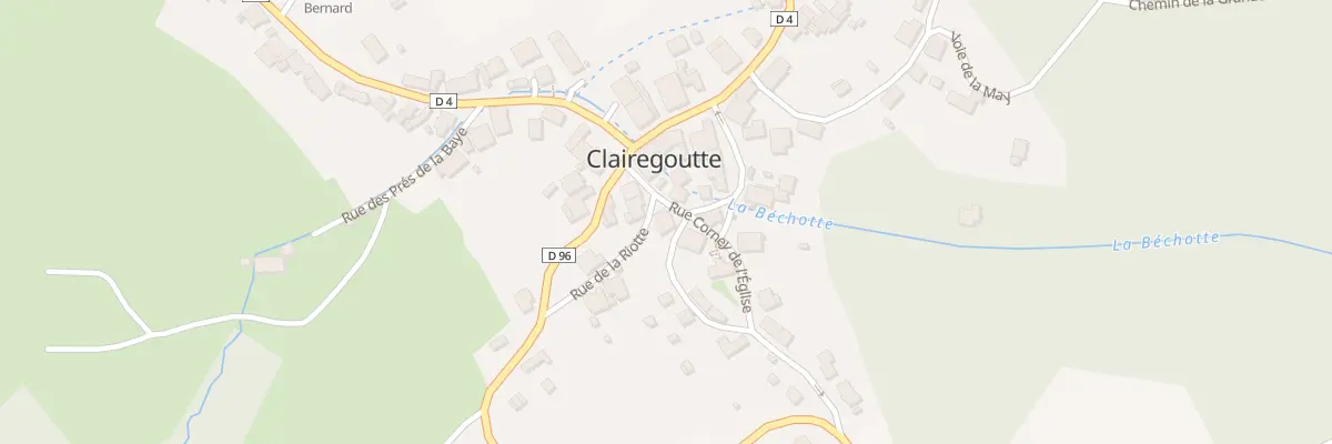 Plan du 2 Rue Corney de l’Eglise à Clairegoutte