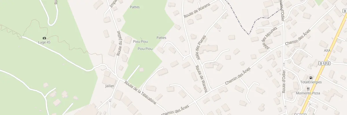 Plan du 101 Rte de Warens à Megève