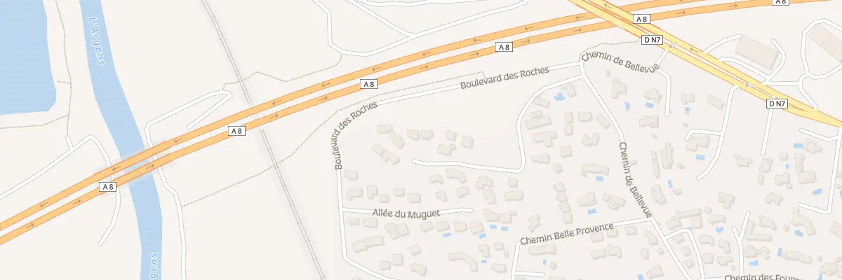 Plan du 7A Che de Bellevue à Roquebrune-sur-Argens