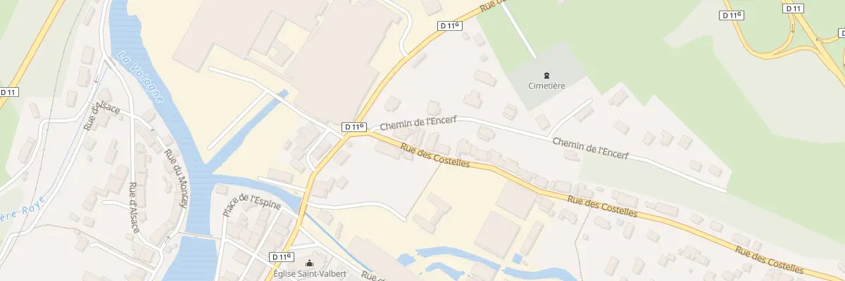 Plan du 7 Rue des Costelles à Docelles