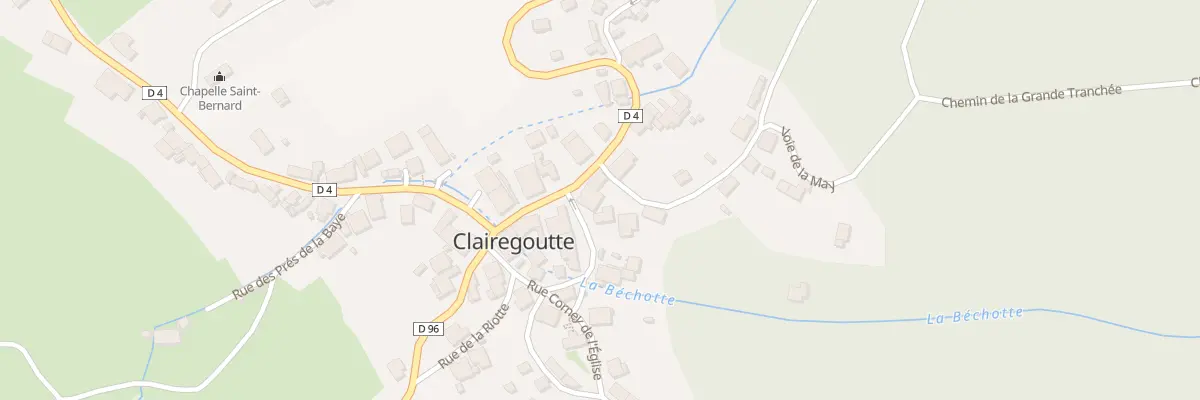 Plan du 6 Rue de la Cure à Clairegoutte