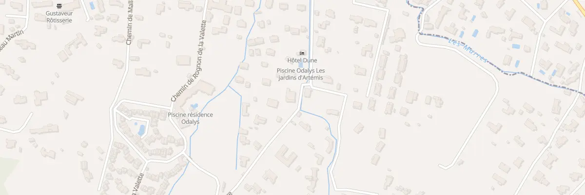 Plan du 240 Che de Saint Bonnaventure à Gassin