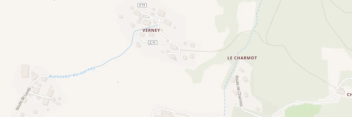 Plan du 464 Che de Verney à Taninges