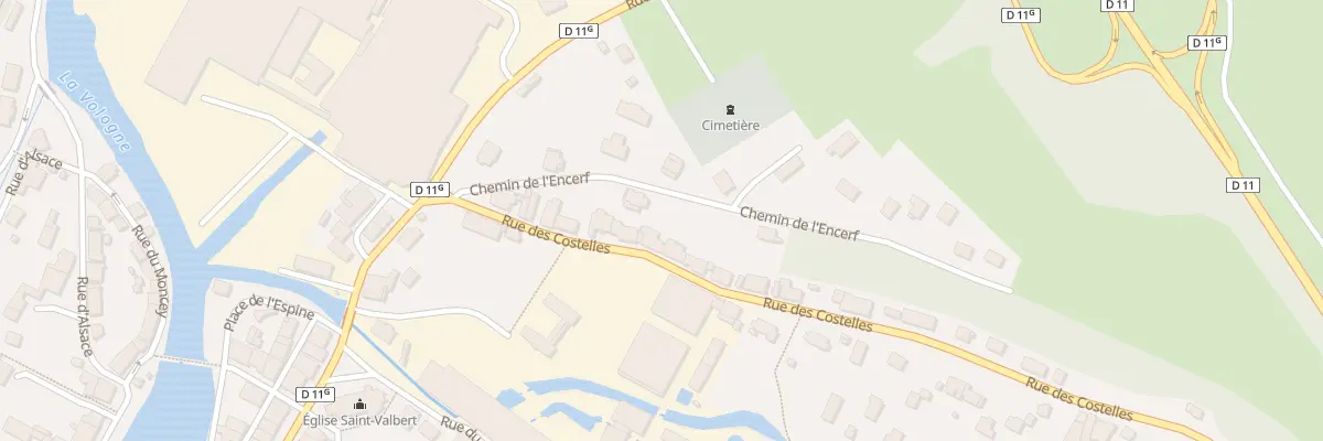 Plan du 17 Rue des Costelles à Docelles