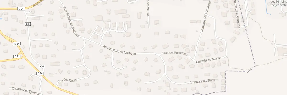 Plan du 391 Rue du Parc de l’Abbaye à Neuvecelle