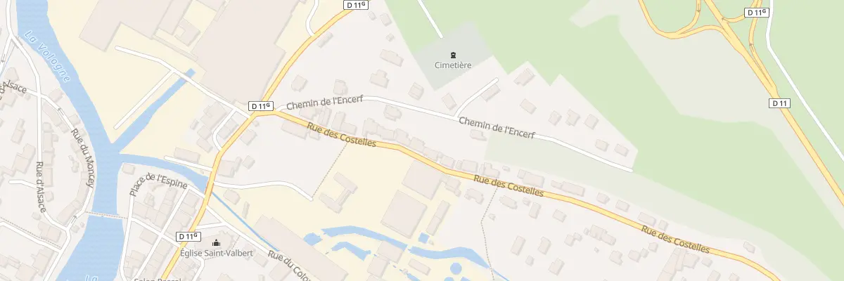 Plan du 19 Rue des Costelles à Docelles