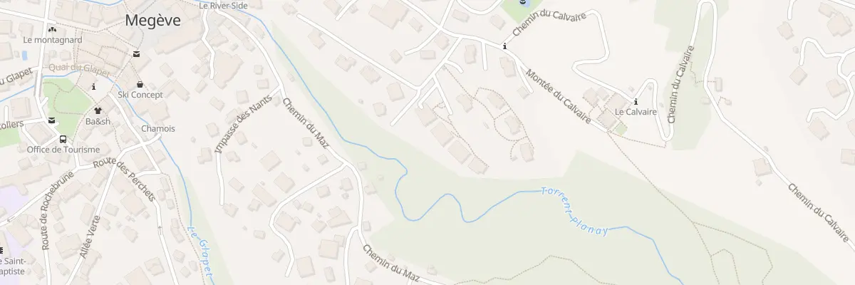 Plan du 81 All de la Belle au Bois à Megève