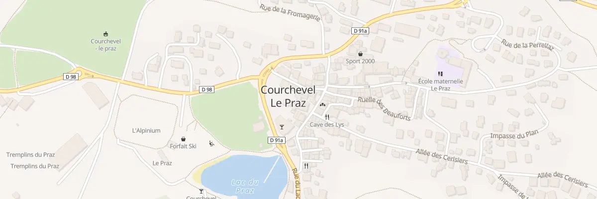 Plan du 98 Rue de la Chapelle à Courchevel