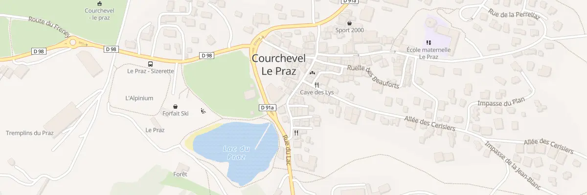 Plan du 5512 Rue de la Chapelle à Courchevel