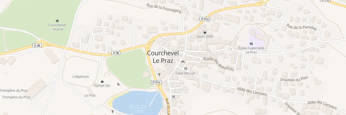 Plan du 96 Rue de la Chapelle à Courchevel