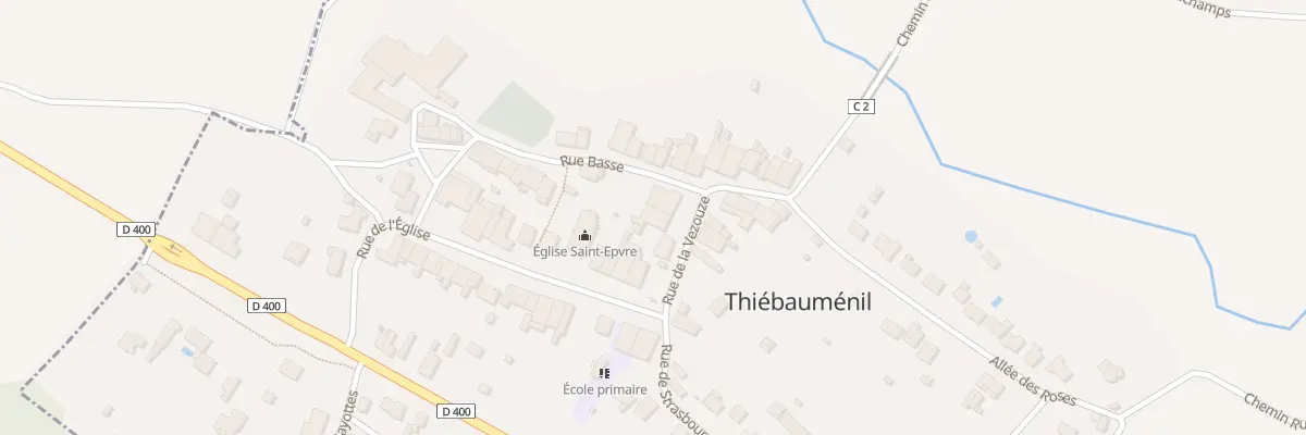 Plan du 7 Rue de la Vezouze à Thiébauménil