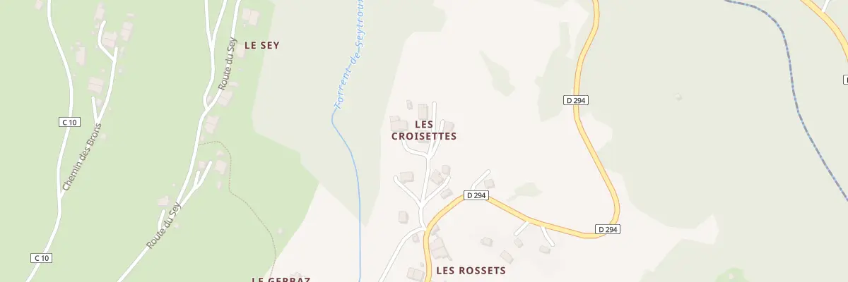 Plan du 83 Che des Croisettes à Seytroux