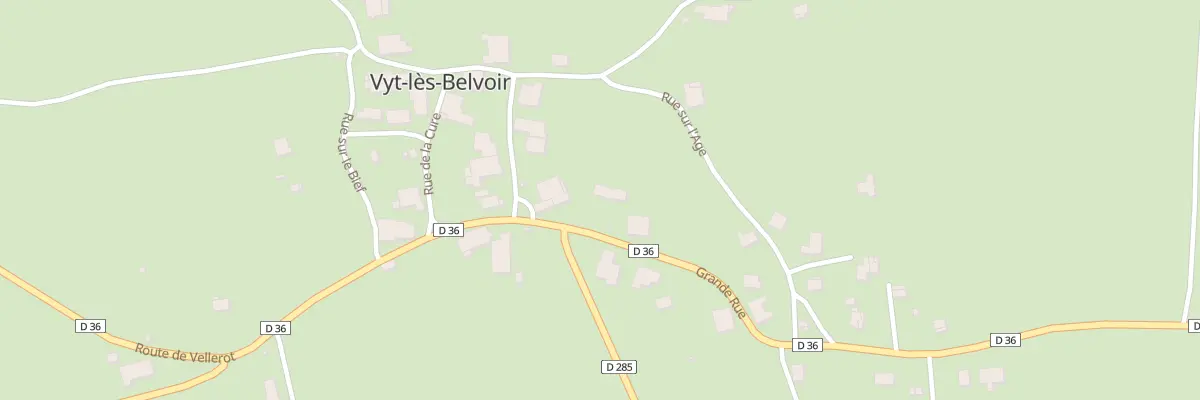 Plan du 7 Gr Grande Rue à Vyt-lès-Belvoir