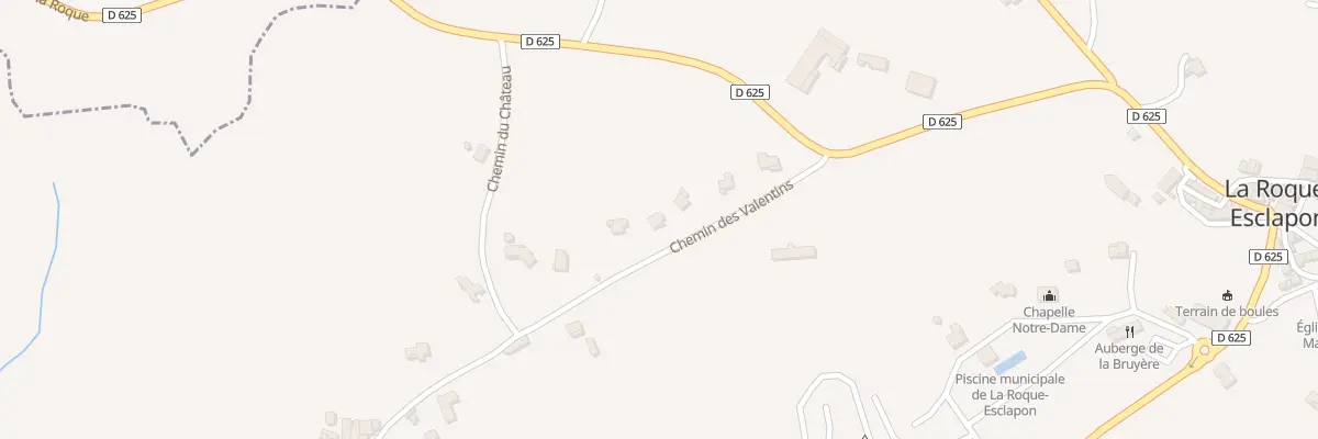 Plan du 5166 Valentin à La Roque-Esclapon