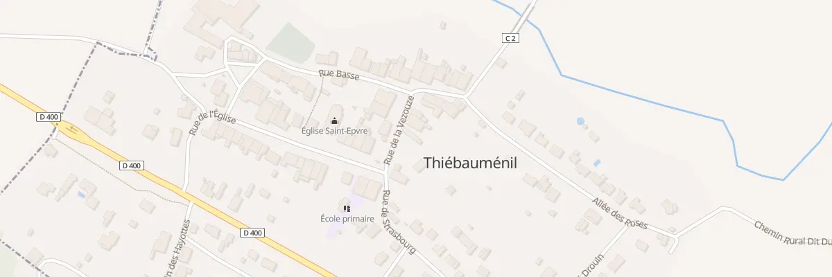 Plan du 8 Rue de la Vezouze à Thiébauménil