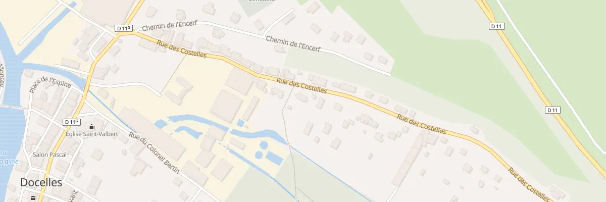 Plan du 24 Rue des Costelles à Docelles