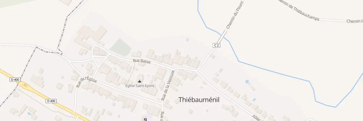 Plan du 13 Rue de la Vezouze à Thiébauménil