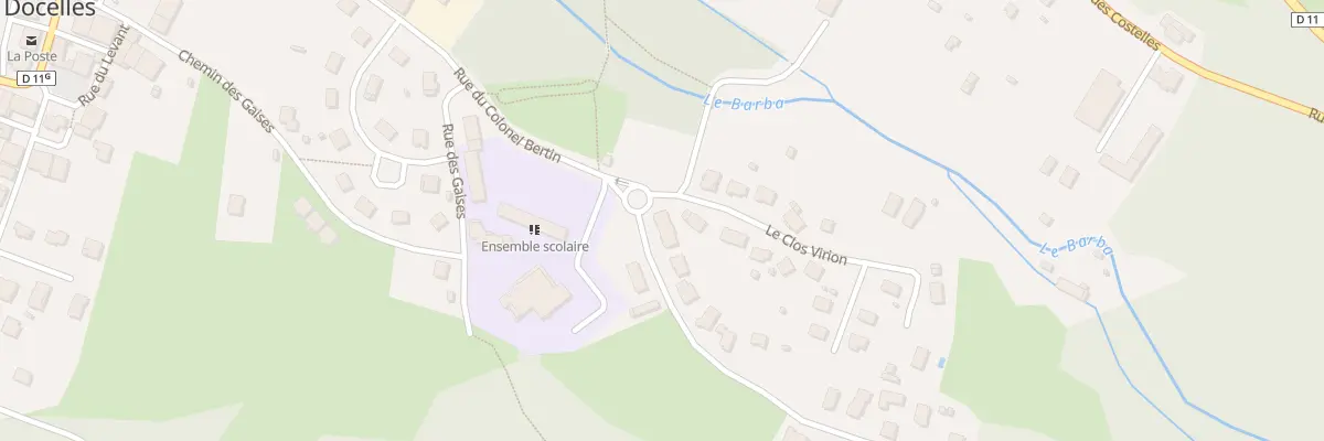 Plan du 1A Rue du Colonel Bertin à Docelles