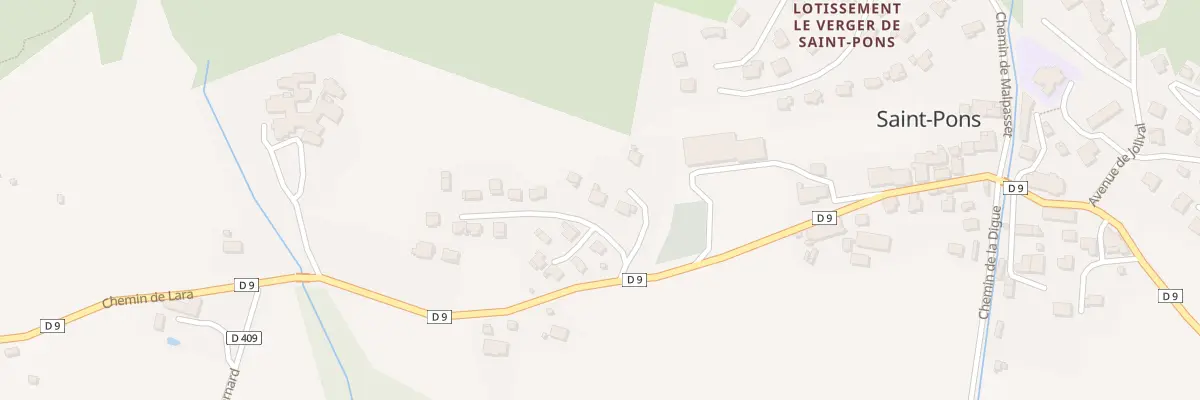 Plan du 56 Imp de Champ Lara à Saint-Pons