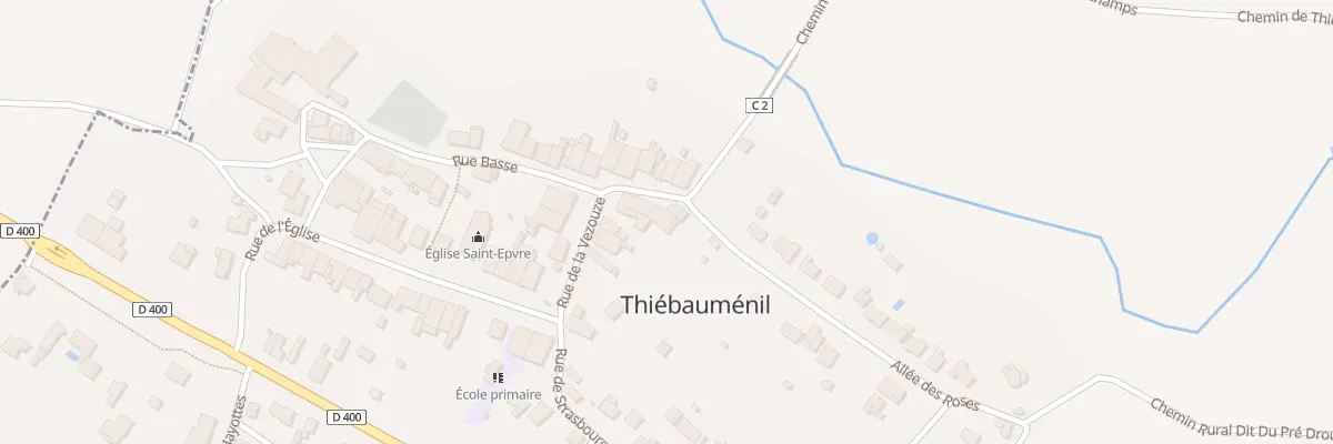 Plan du 18 Rue de la Vezouze à Thiébauménil