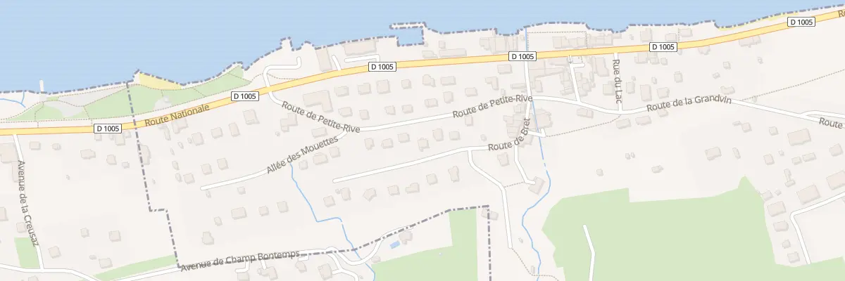 Plan du 231 Rte de petite Rive à Maxilly-sur-Léman