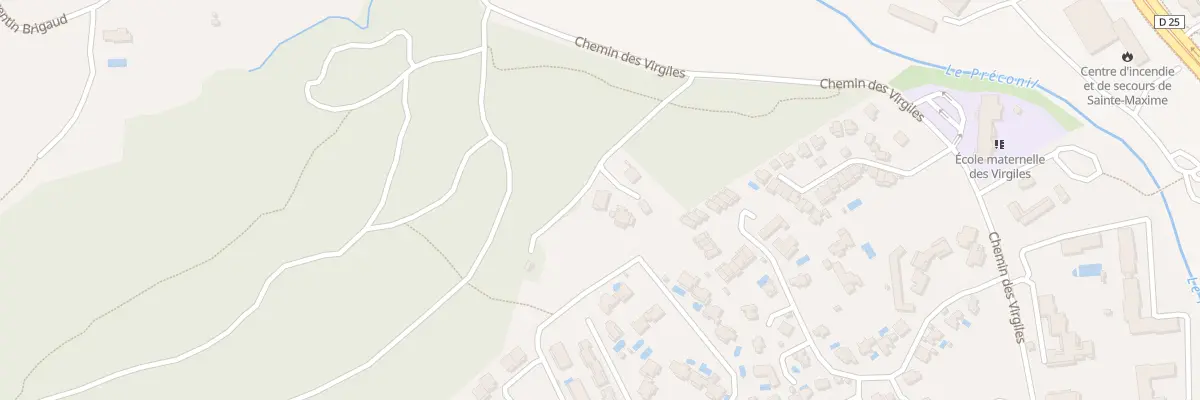 Plan du 43 Che des Virgiles à Sainte-Maxime