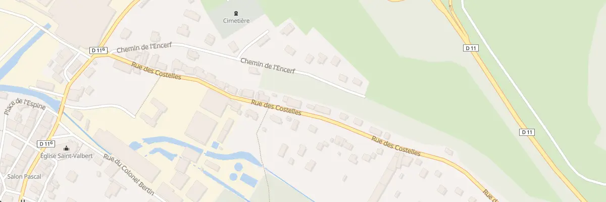 Plan du 37 Rue des Costelles à Docelles