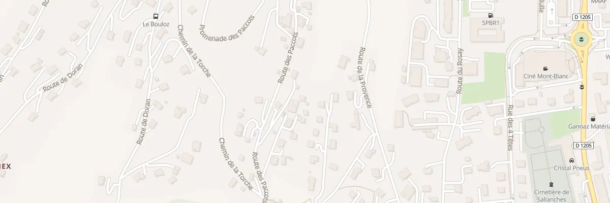 Plan du 300 Rte des Paccots à Sallanches