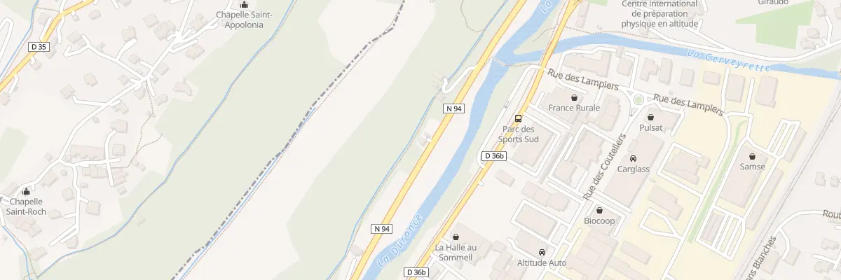 Plan du 9001A Rte de Gap à Briançon