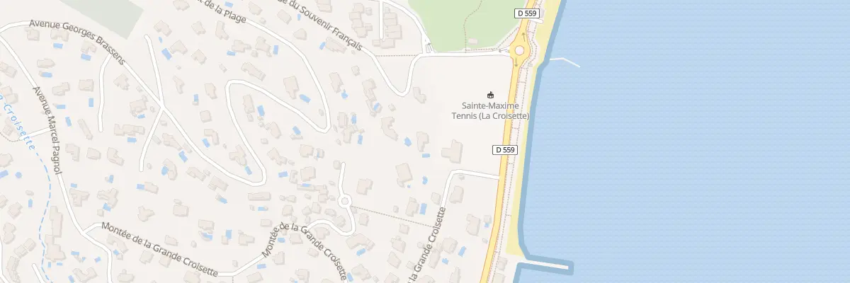 Plan du 7 Av du Souvenir Francais à Sainte-Maxime