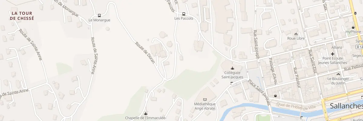 Plan du 388 Rte de St Roch à Sallanches