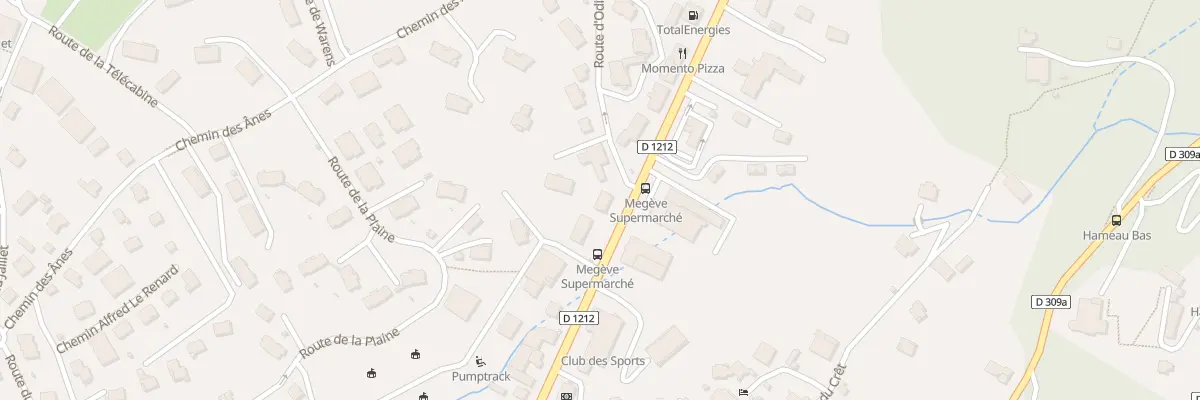 Plan du 688 Rte Nationale à Megève