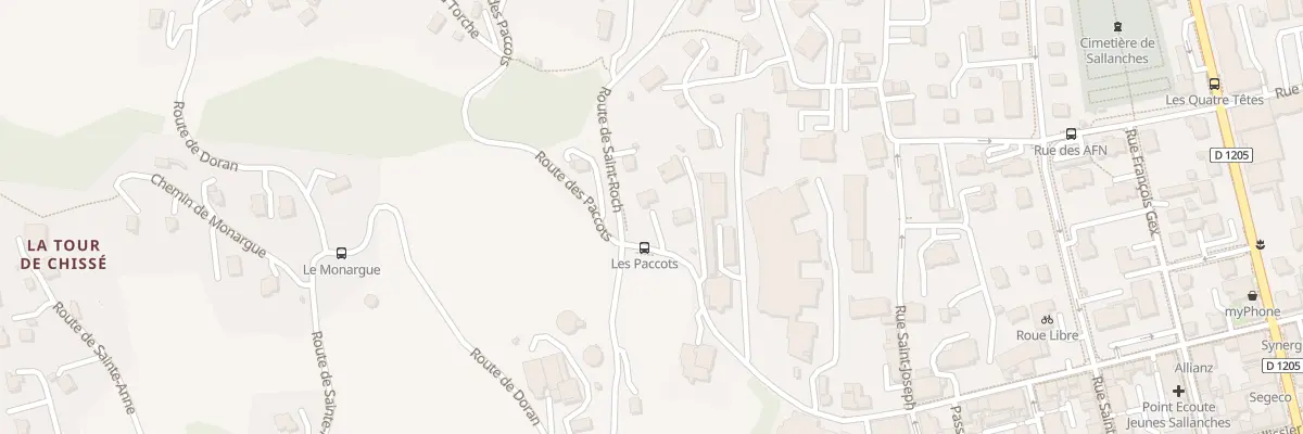 Plan du 254 Rte de Doran à Sallanches