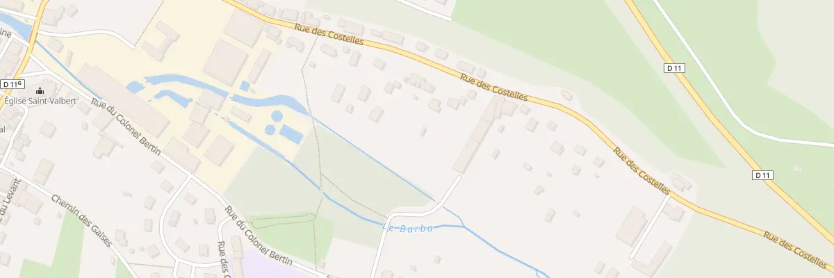 Plan du 46 Rue des Costelles à Docelles