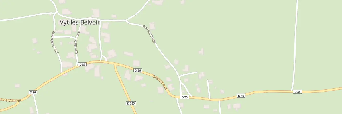 Plan du 6 Rue sur l’Age à Vyt-lès-Belvoir