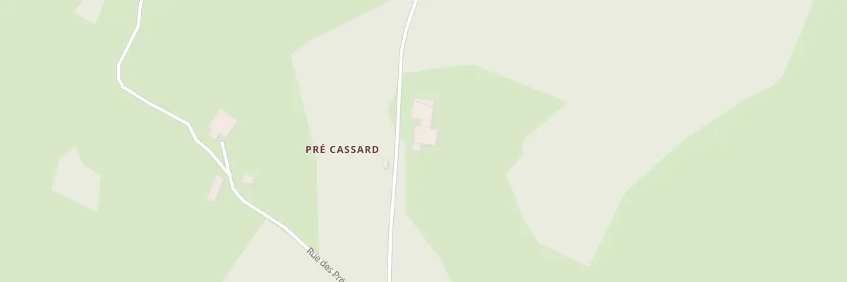 Plan du 4 Le Pré Cassard au Bélieu